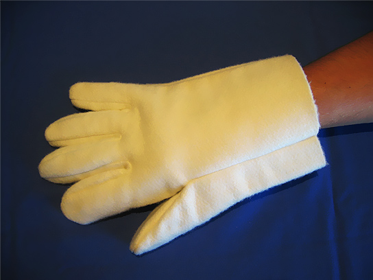 Hitzeschutzhandschuhe 5-Finger aus Jersey, 260 mm, Größe: 8,5, Hitzeschutz- Handschuhe, Handschuhe, Arbeitsschutz und Sicherheit, Laborbedarf